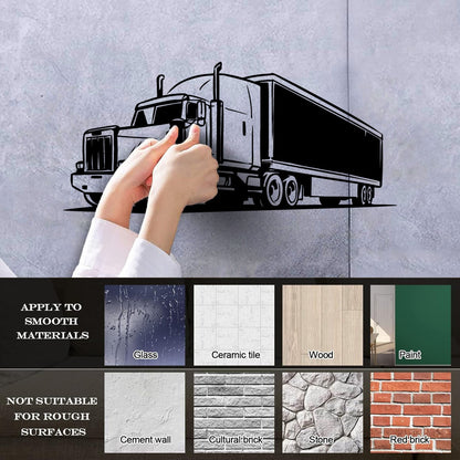 Fine Carving Decals Truck Car Transport Man Multiple Size Options