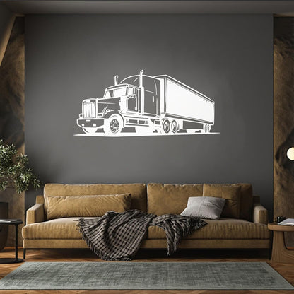 Fine Carving Decals Truck Car Transport Man Multiple Size Options