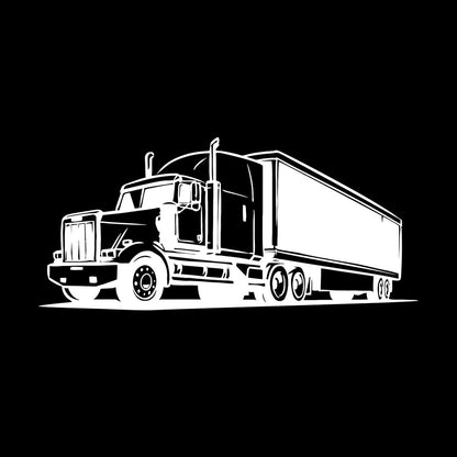 Fine Carving Decals Truck Car Transport Man Multiple Size Options
