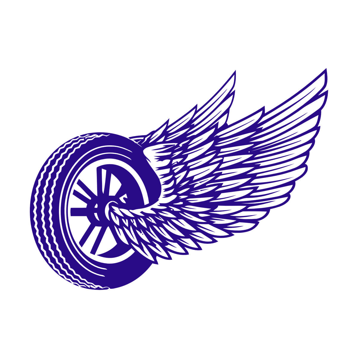 Wheel Wings Driver Car Auto Repair Garage Lettering Stickers Art Decoration