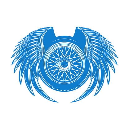 Wall Decals Paster Paper Wheel Wings Driver Car Auto Repair Tire Service Wall Beautification