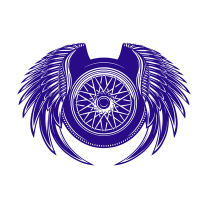 Wall Decals Paster Paper Wheel Wings Driver Car Auto Repair Tire Service Wall Beautification