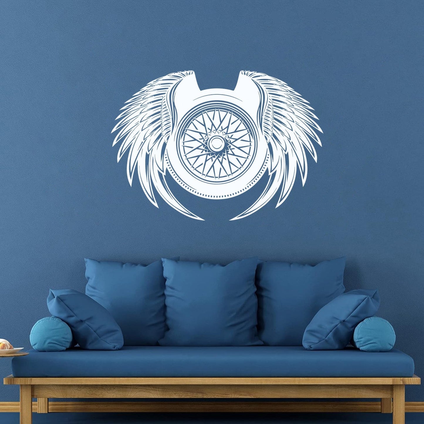 Wall Decals Paster Paper Wheel Wings Driver Car Auto Repair Tire Service Wall Beautification