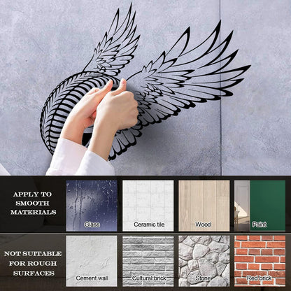 Wall Decals Winged Wheel Car Garage Driver Window Decals