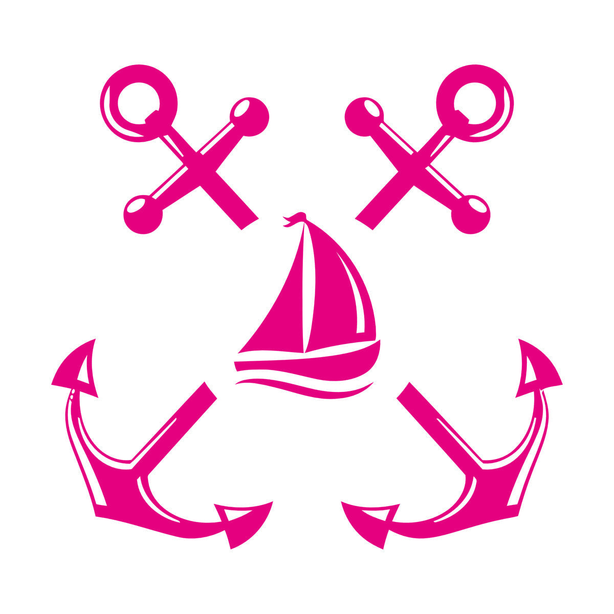 Wall Stickers Paster Paper Anchor Marine Ship Sailboat Ocean Sailing Removable Without Leaving Glue