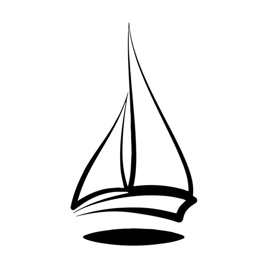 Fine Carving Stickers Boat Sailboat Sea Ocean Ship Do Not Damage The Wall Surface