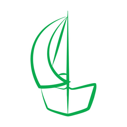 Boat Sailboat Ship Silhouette Sea Ocean Wall Stickers Multi Color Selection