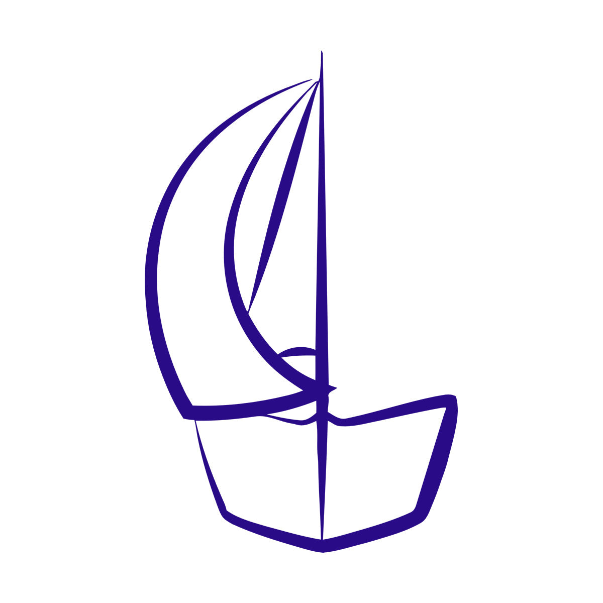 Boat Sailboat Ship Silhouette Sea Ocean Wall Stickers Multi Color Selection