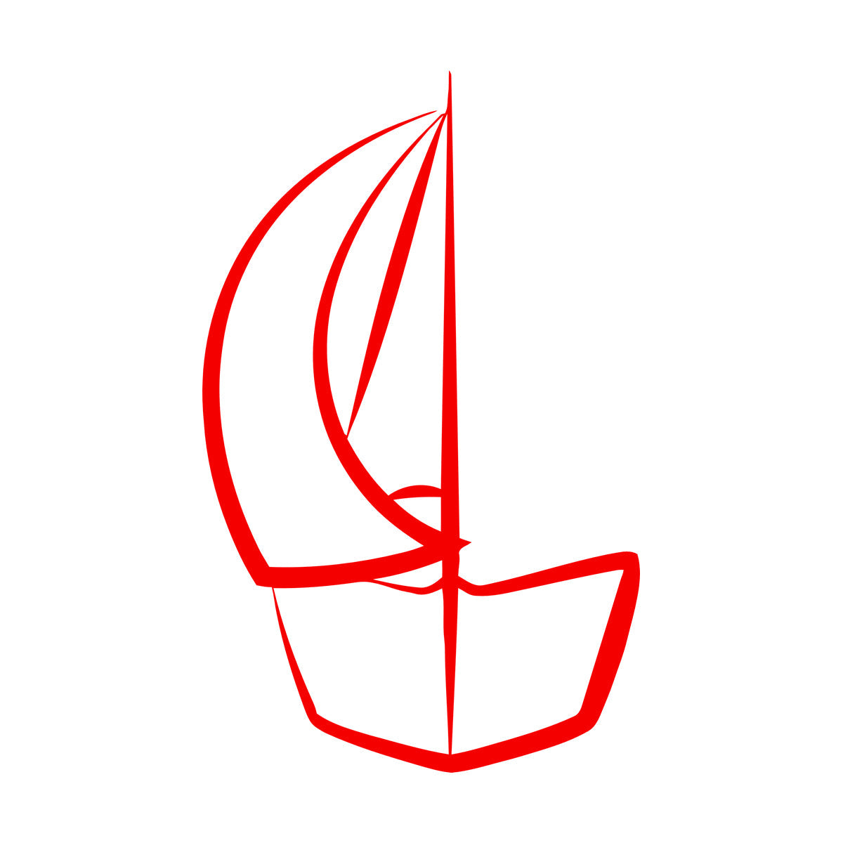 Boat Sailboat Ship Silhouette Sea Ocean Wall Stickers Multi Color Selection