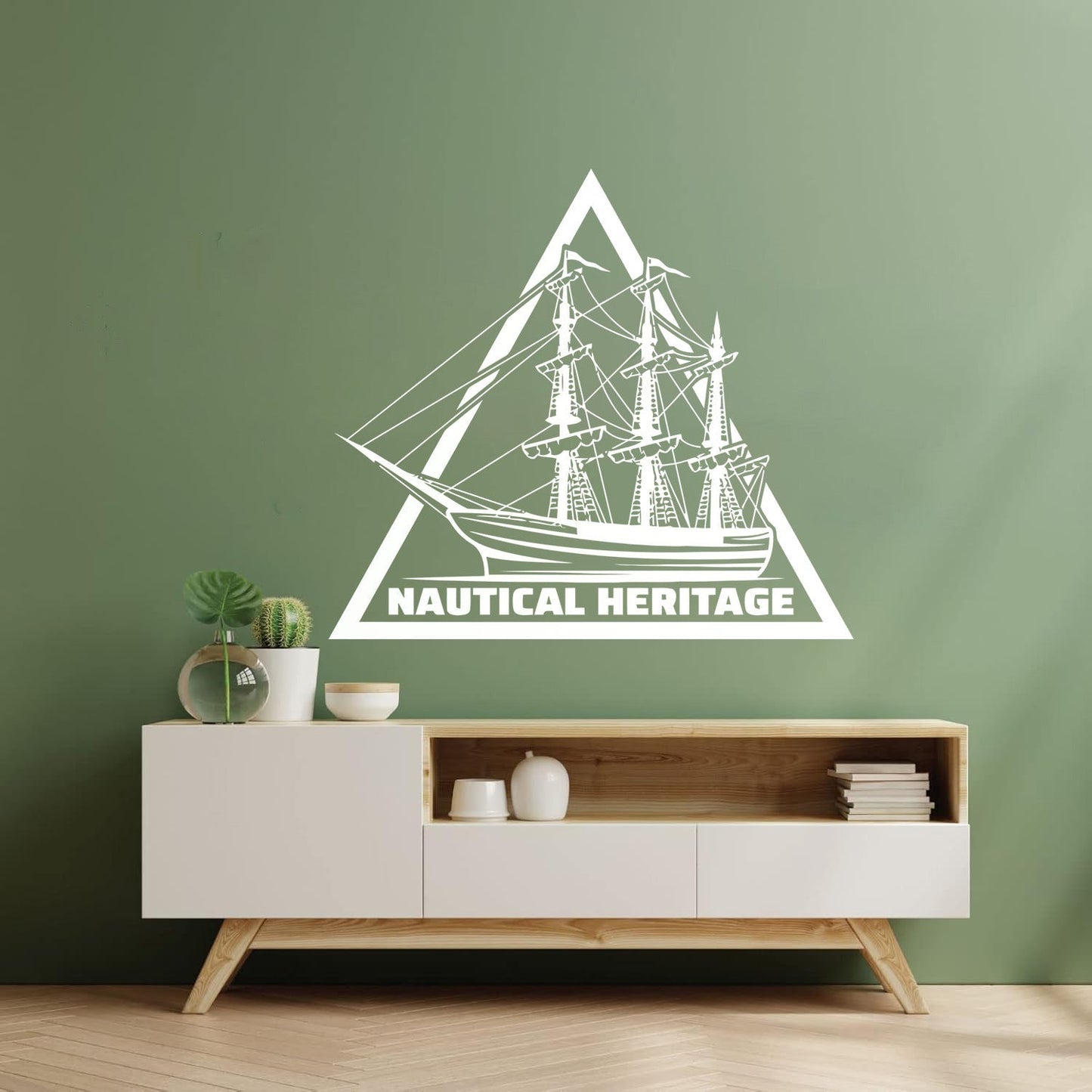 Engraving Decals Nautical Heritage Ship Sea Ocean Boat Car Body Decoration