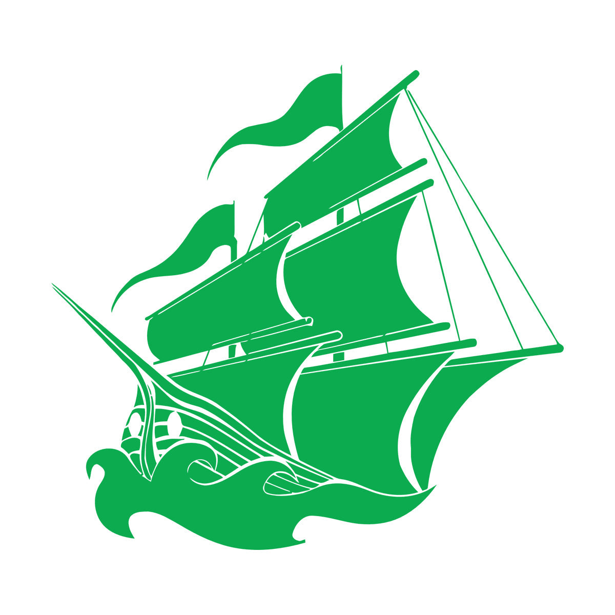 Ship Sails Sea Ocean Fine Carving Decals Self Adhesive