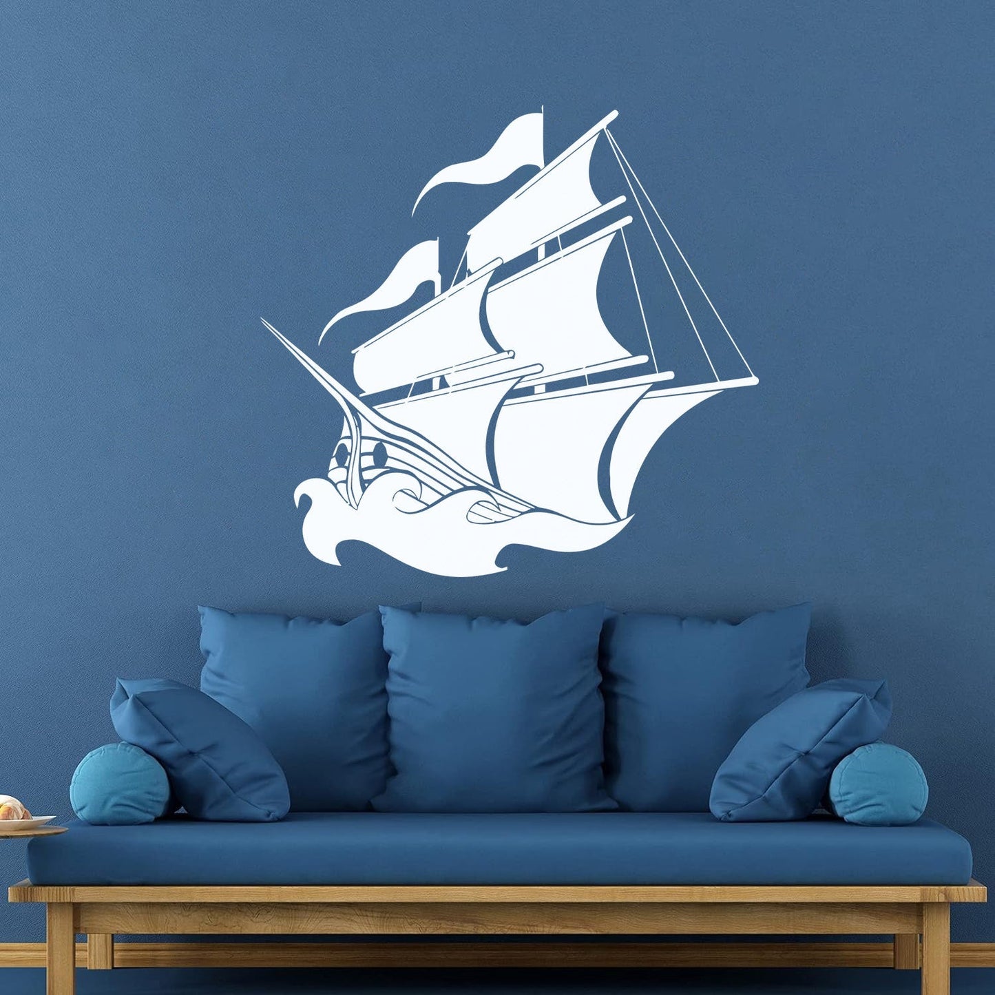 Ship Sails Sea Ocean Fine Carving Decals Self Adhesive