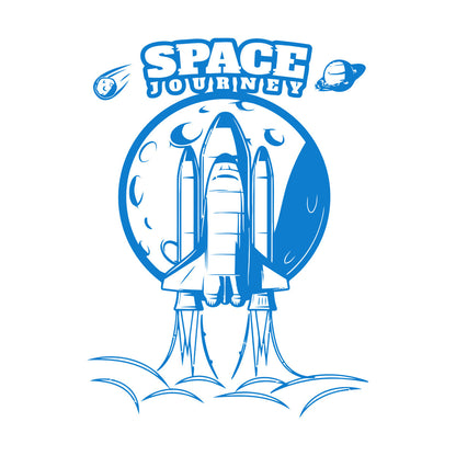 Lettering Decals Space Rocket Earth Moon Flight Planets Equipped With Transfer Film Kit