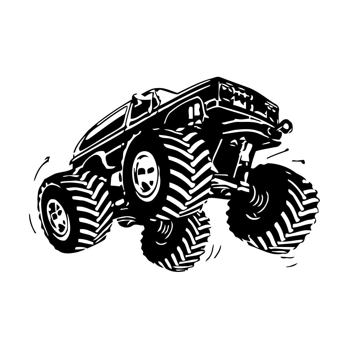 Lettering Stickers Truck Car Off Road Powerful Race Garage Art Mural Painting