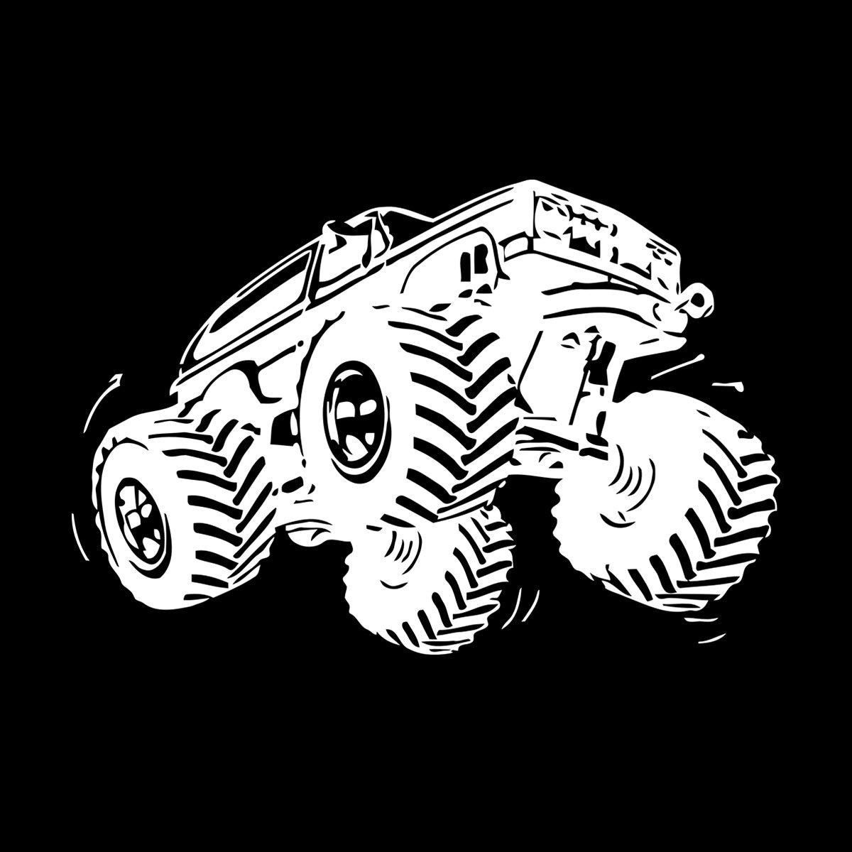 Lettering Stickers Truck Car Off Road Powerful Race Garage Art Mural Painting