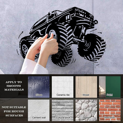 Lettering Stickers Truck Car Off Road Powerful Race Garage Art Mural Painting