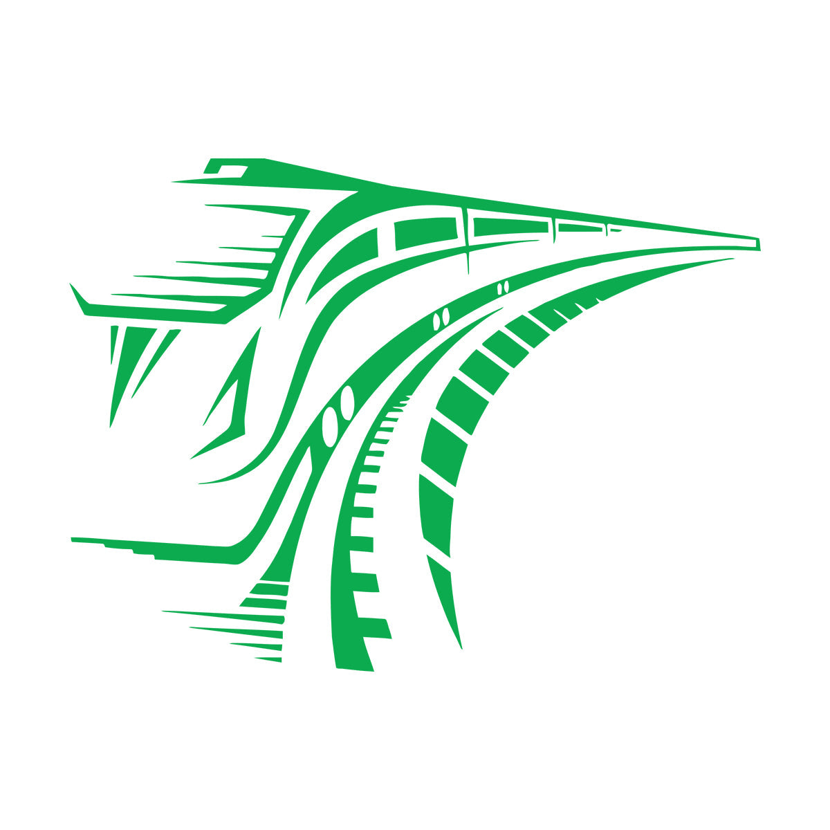 Wall Decals Paster Paper Train Transport Rails Multiple Size Options