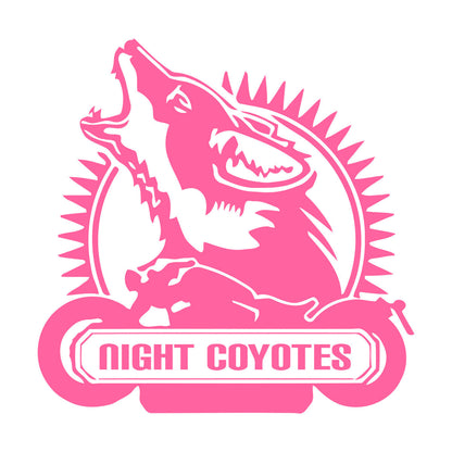 Wall Decals Wolf Coyote Motorcycle Phrase Animal Garage It Won'T Fall Off