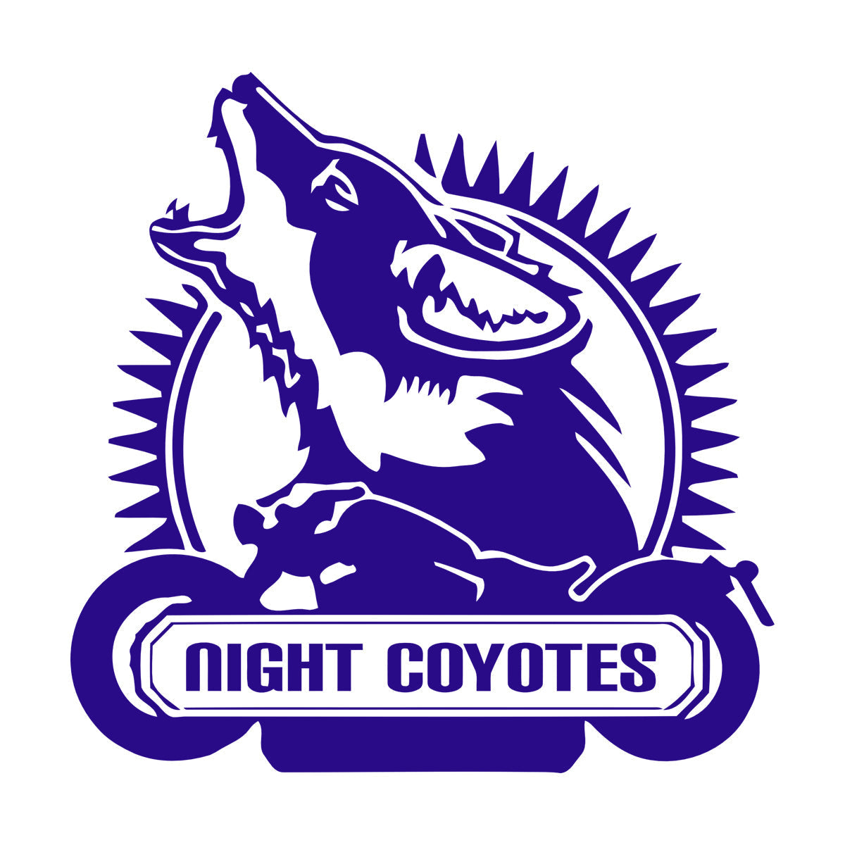 Wall Decals Wolf Coyote Motorcycle Phrase Animal Garage It Won'T Fall Off