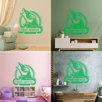 Wall Decals Wolf Coyote Motorcycle Phrase Animal Garage It Won'T Fall Off