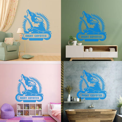 Wall Decals Wolf Coyote Motorcycle Phrase Animal Garage It Won'T Fall Off