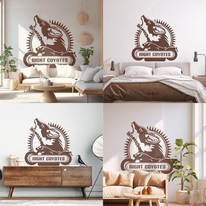 Wall Decals Wolf Coyote Motorcycle Phrase Animal Garage It Won'T Fall Off