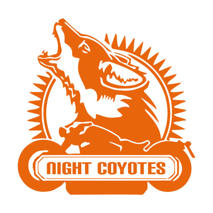 Wall Decals Wolf Coyote Motorcycle Phrase Animal Garage It Won'T Fall Off