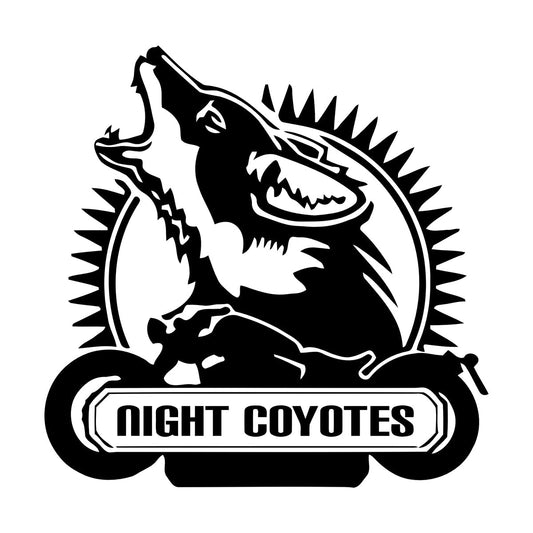 Wall Decals Wolf Coyote Motorcycle Phrase Animal Garage It Won'T Fall Off