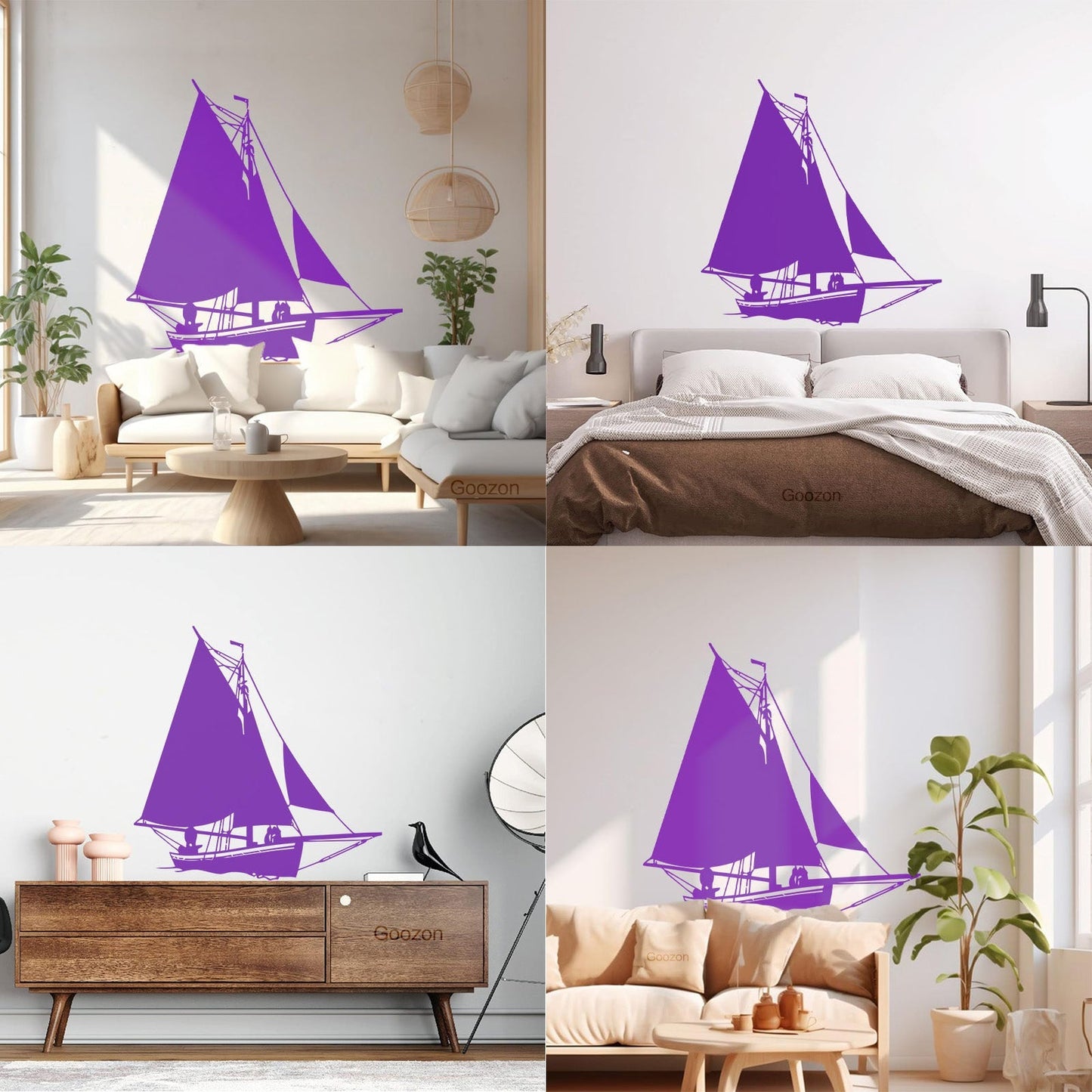Mural And Wall Vinyl Decal Ship Yacht Marine Ocean Art Decoration