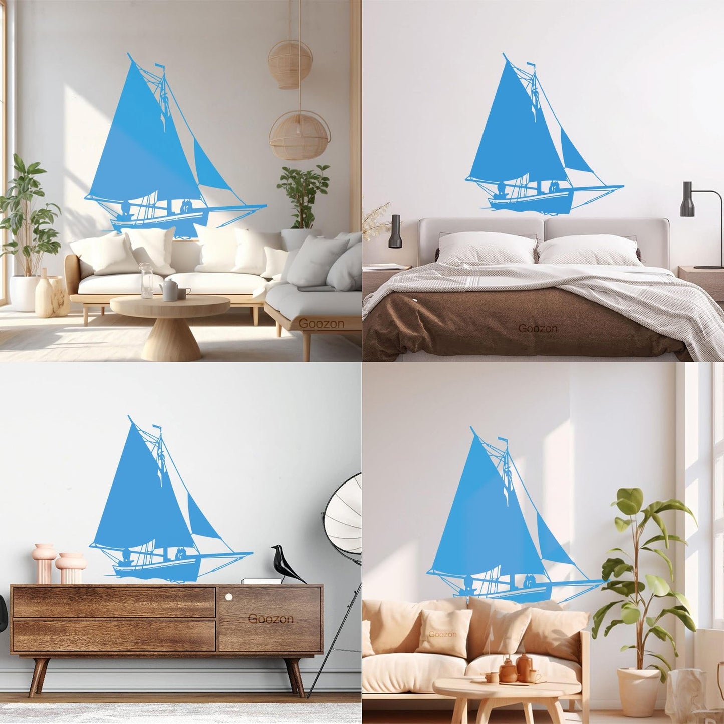 Mural And Wall Vinyl Decal Ship Yacht Marine Ocean Art Decoration