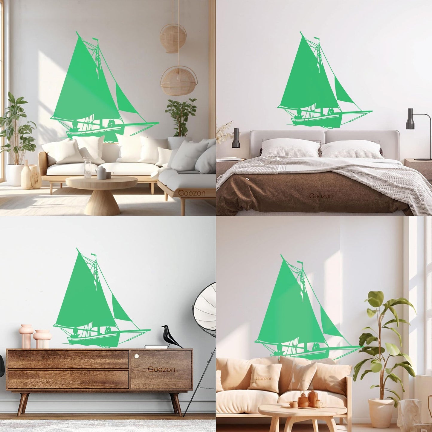 Mural And Wall Vinyl Decal Ship Yacht Marine Ocean Art Decoration