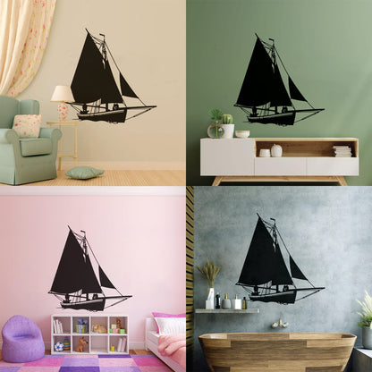 Mural And Wall Vinyl Decal Ship Yacht Marine Ocean Art Decoration