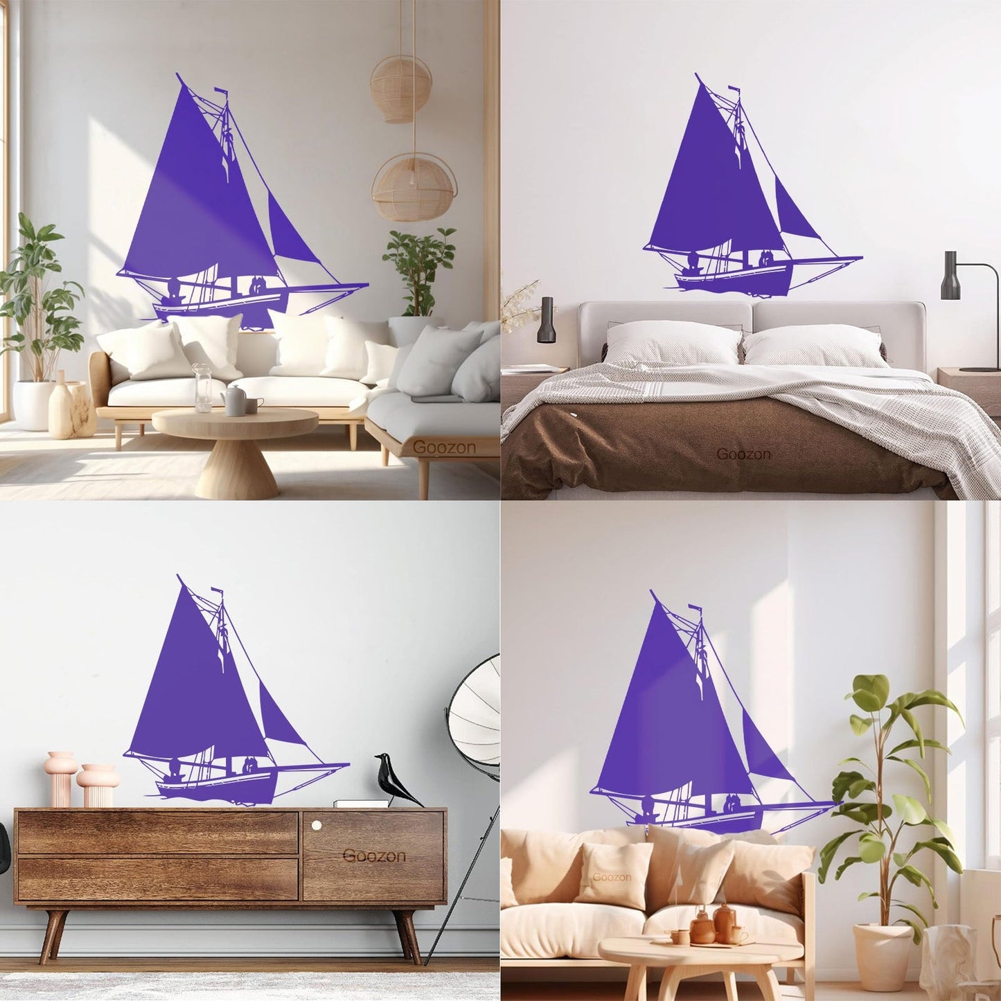 Mural And Wall Vinyl Decal Ship Yacht Marine Ocean Art Decoration