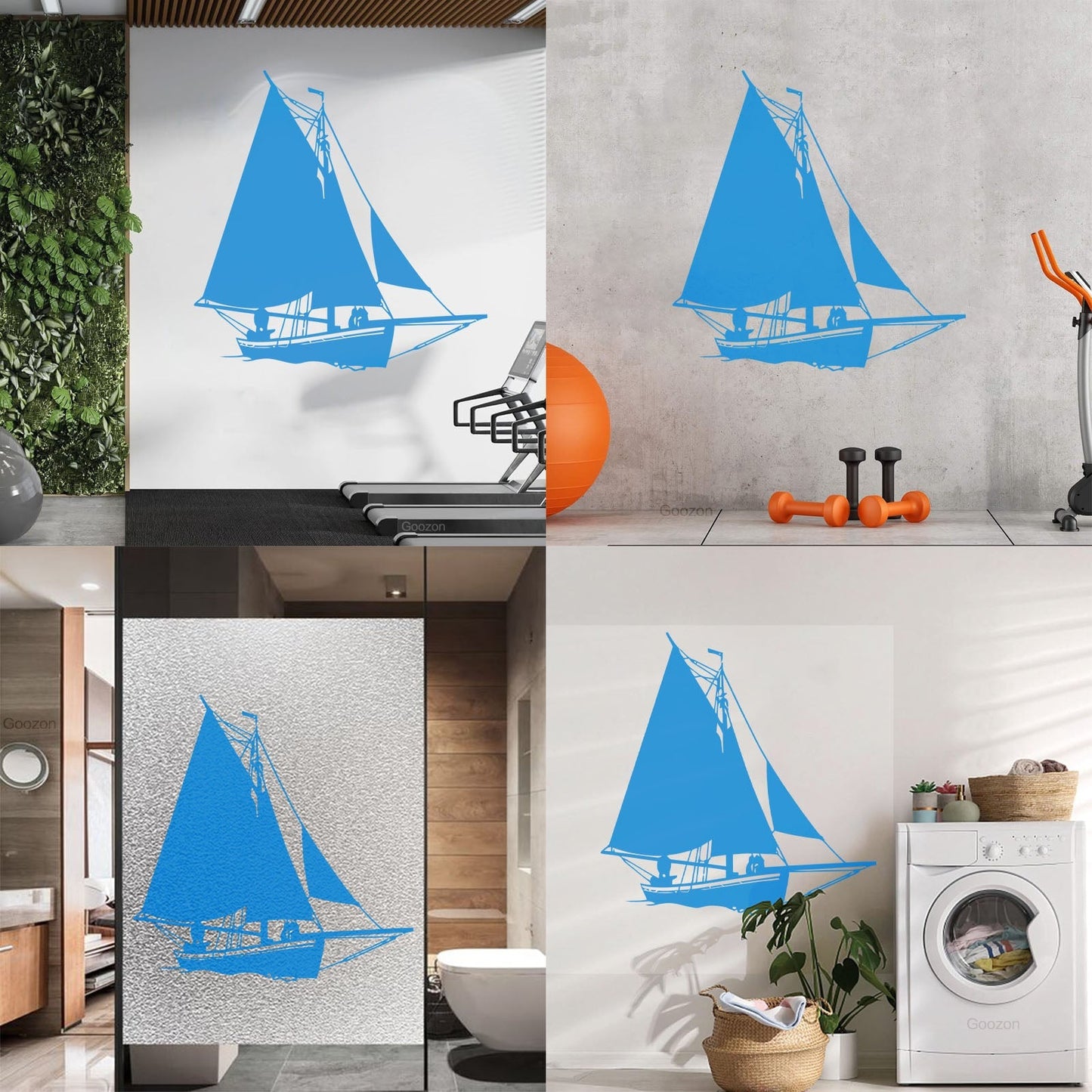 Mural And Wall Vinyl Decal Ship Yacht Marine Ocean Art Decoration