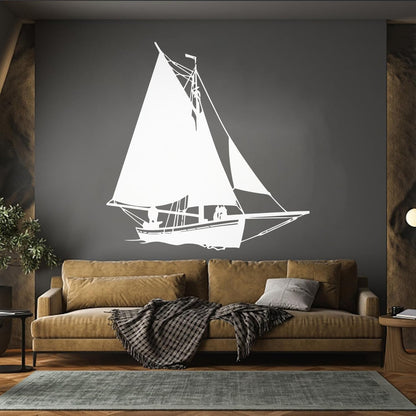 Mural And Wall Vinyl Decal Ship Yacht Marine Ocean Art Decoration