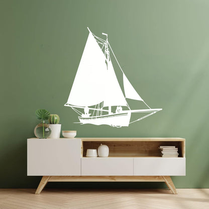 Mural And Wall Vinyl Decal Ship Yacht Marine Ocean Art Decoration