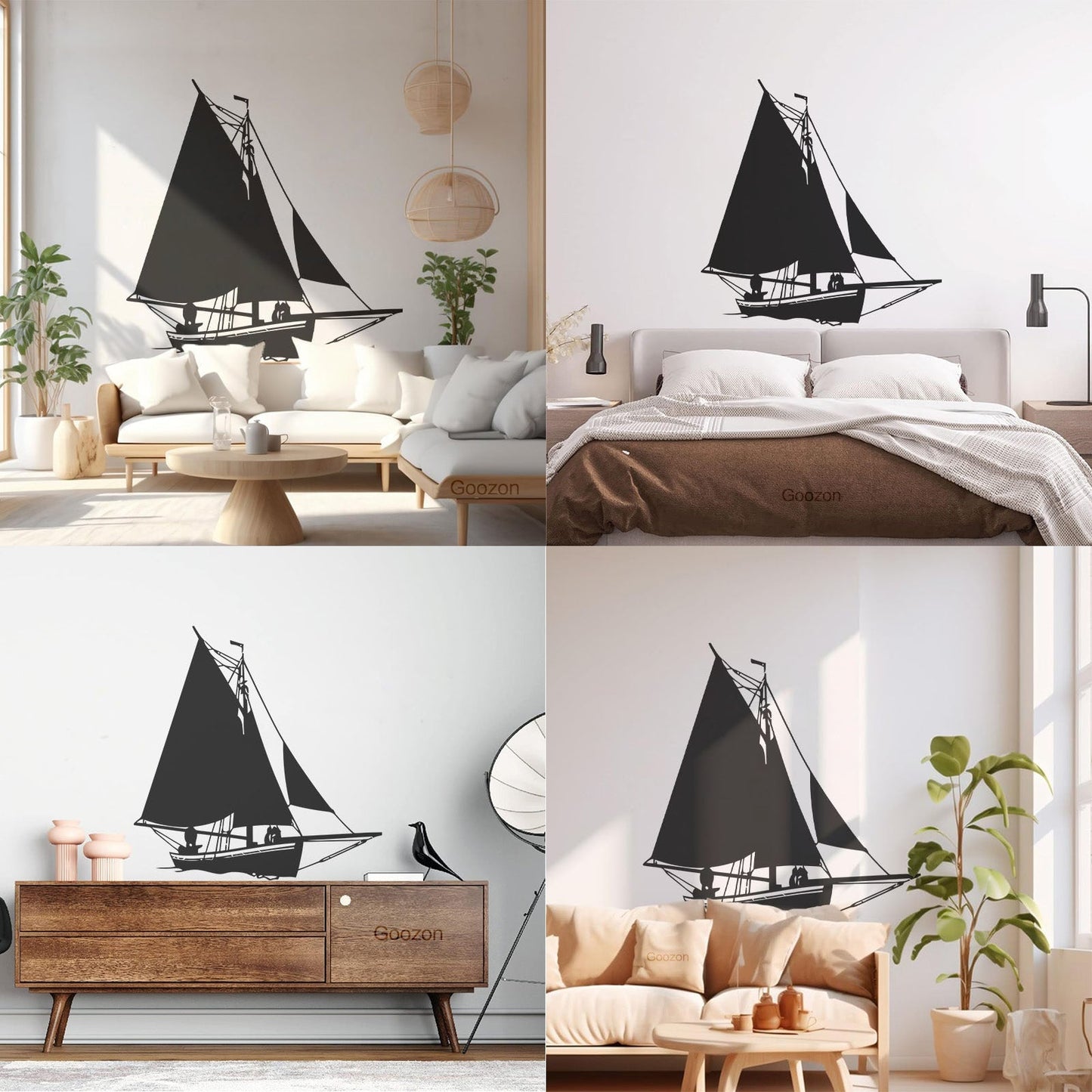 Mural And Wall Vinyl Decal Ship Yacht Marine Ocean Art Decoration