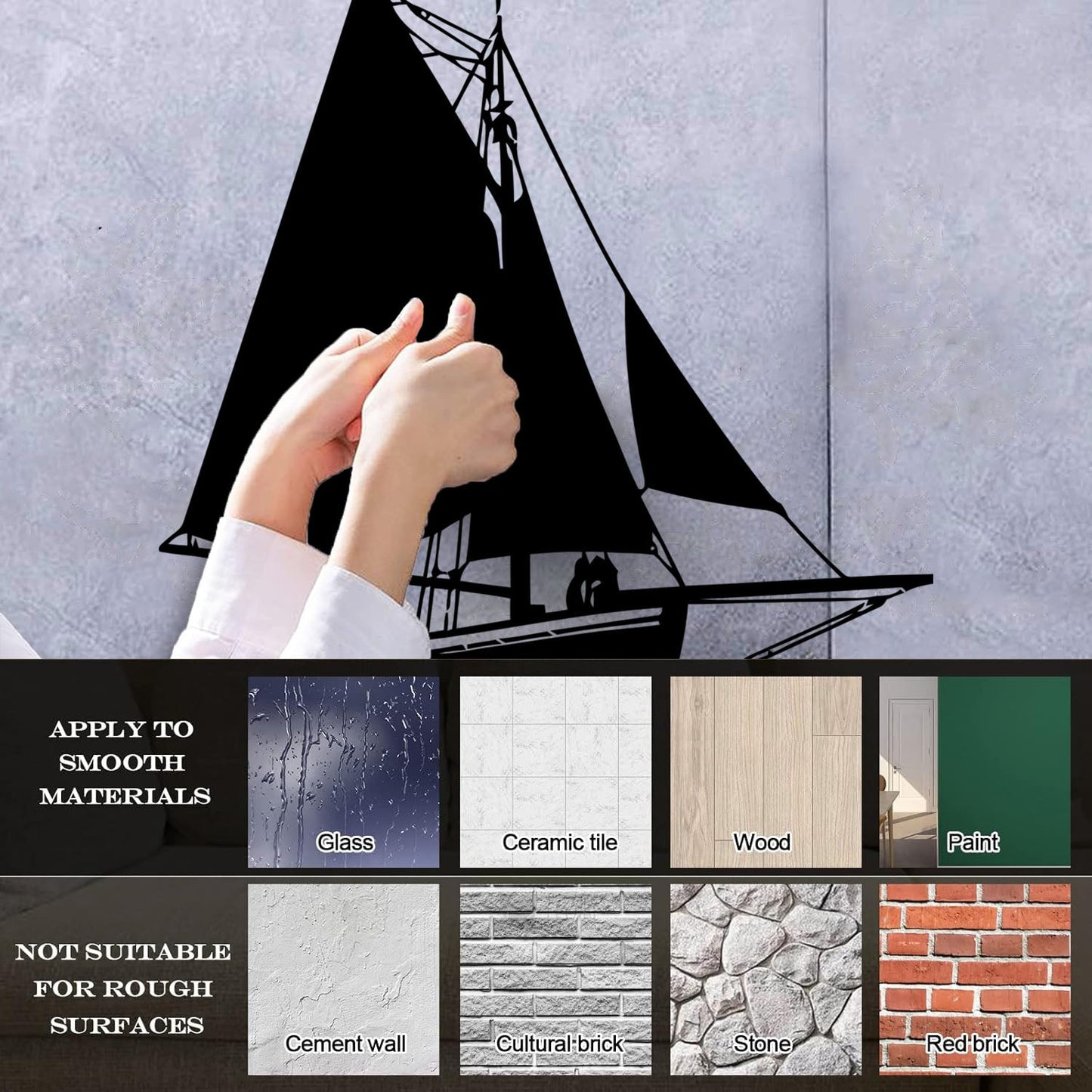 Mural And Wall Vinyl Decal Ship Yacht Marine Ocean Art Decoration