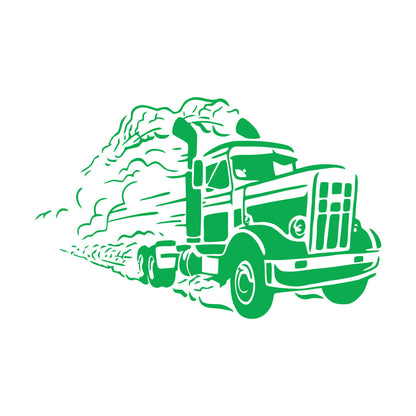 Fine Carving Decals Truck Driver Car Garage Man Deliver Store Decoration