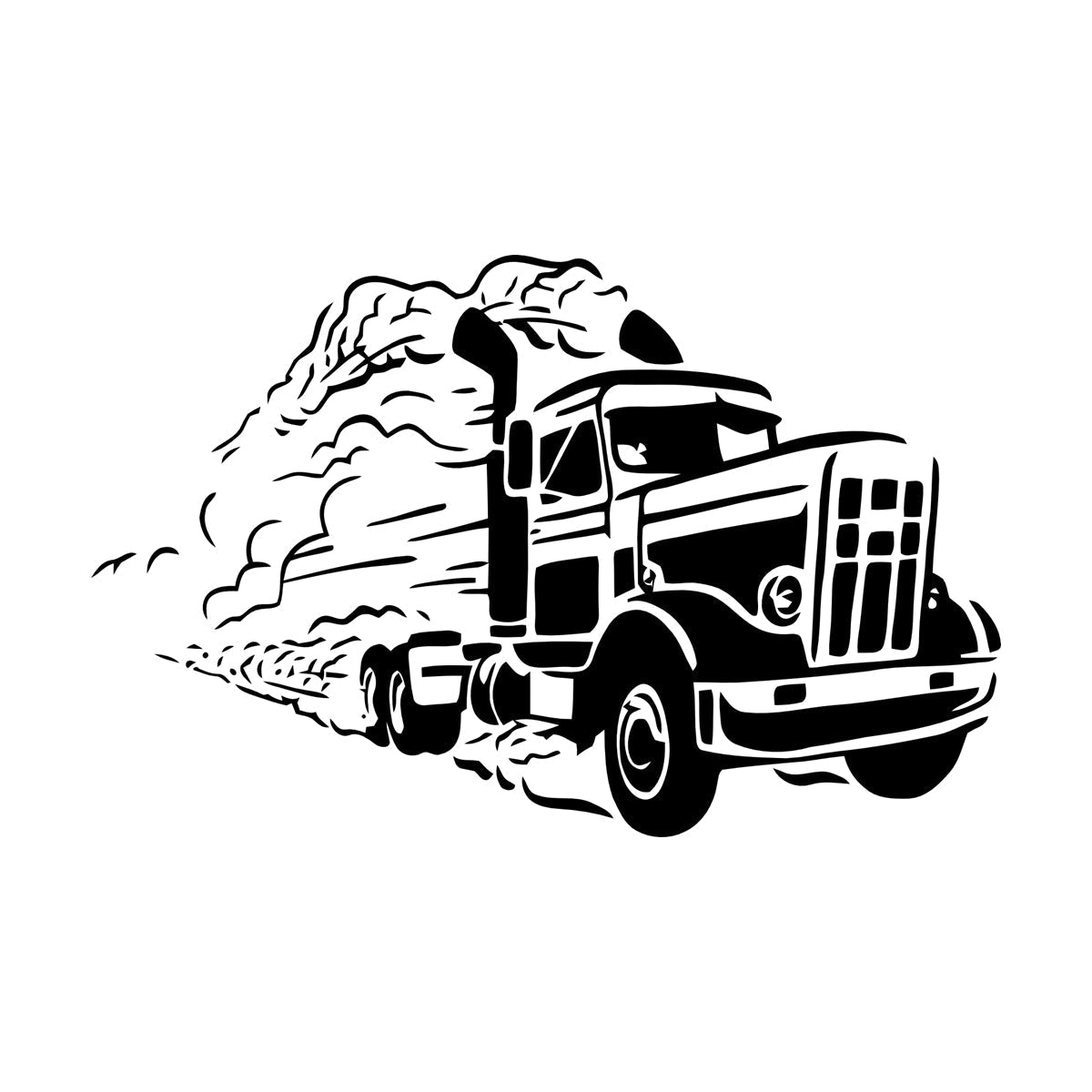 Fine Carving Decals Truck Driver Car Garage Man Deliver Store Decoration