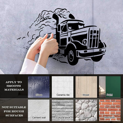 Fine Carving Decals Truck Driver Car Garage Man Deliver Store Decoration