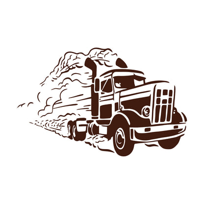 Fine Carving Decals Truck Driver Car Garage Man Deliver Store Decoration