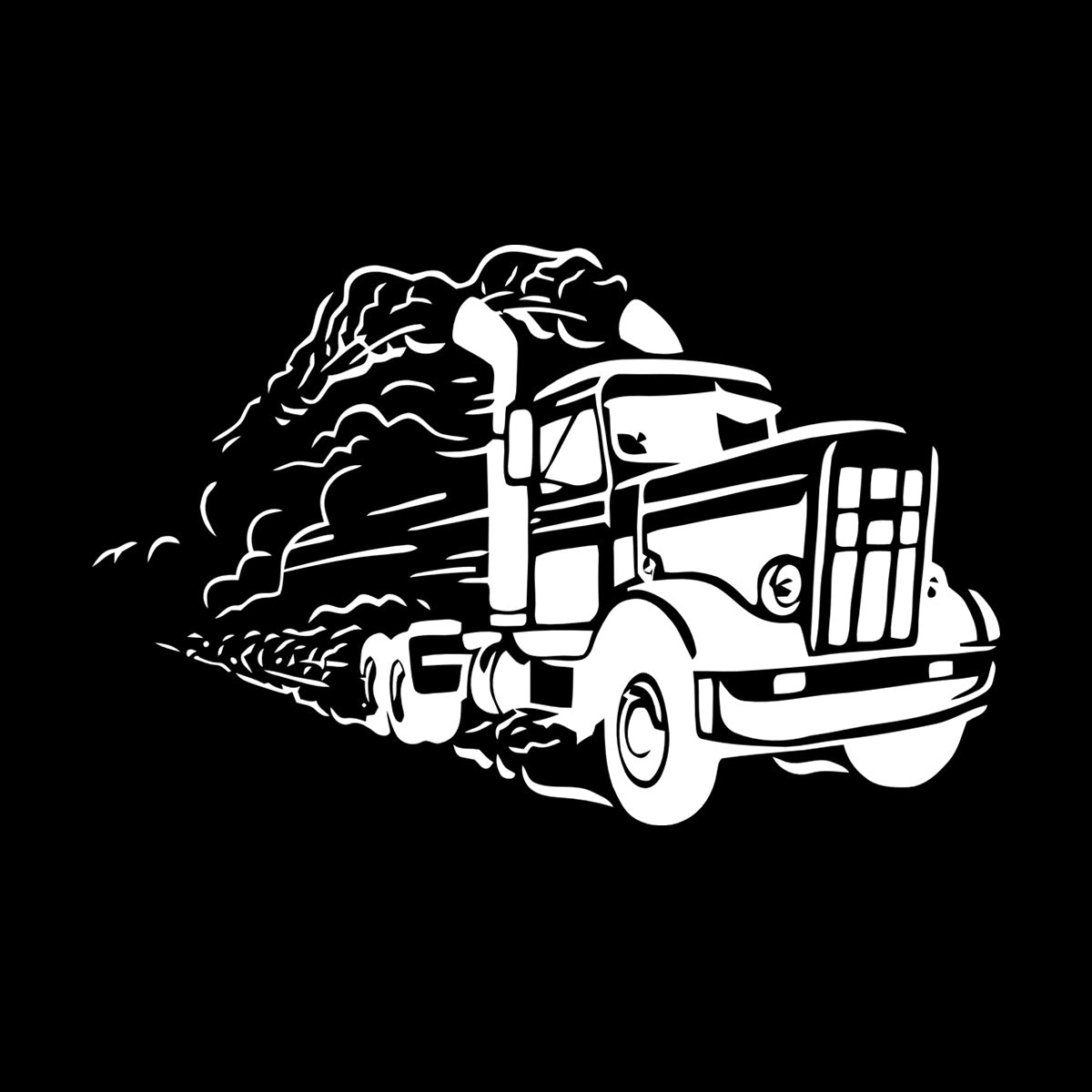 Fine Carving Decals Truck Driver Car Garage Man Deliver Store Decoration