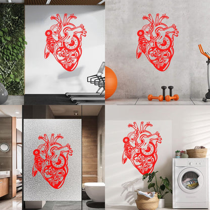 Wall Decals Pvc Steampunk Mechanical Heart Motor Engine Do Not Damage The Wall Surface