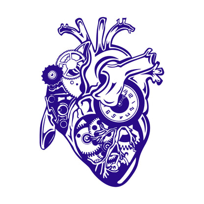 Wall Decals Pvc Steampunk Mechanical Heart Motor Engine Do Not Damage The Wall Surface