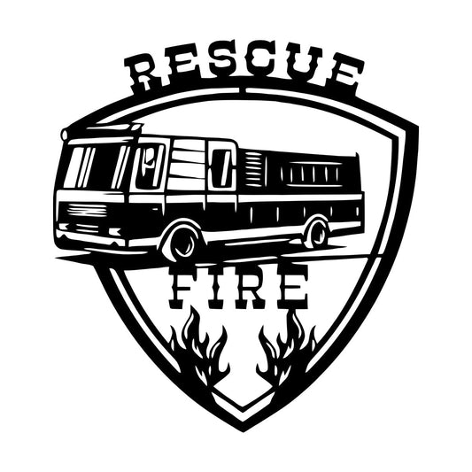 Wall Stickers Paster Paper Rescue Team Fire Protection Profession Personalized Customization