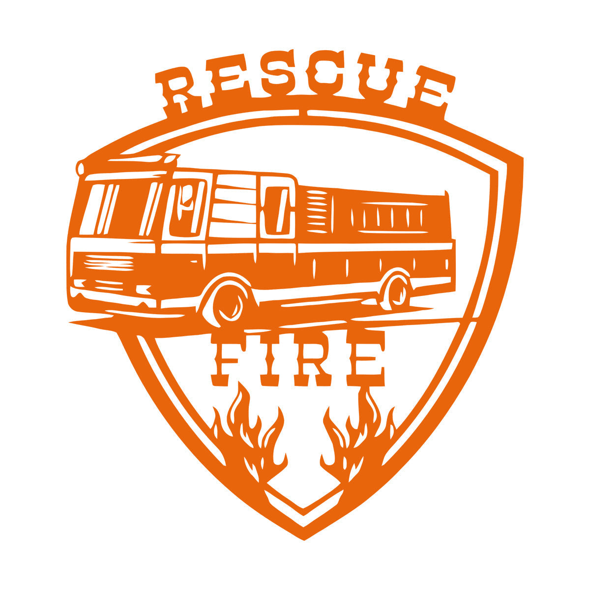 Wall Stickers Paster Paper Rescue Team Fire Protection Profession Personalized Customization