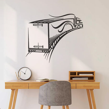 Lettering Decals Cool Truck Driver Car Garage Ation Store Decoration