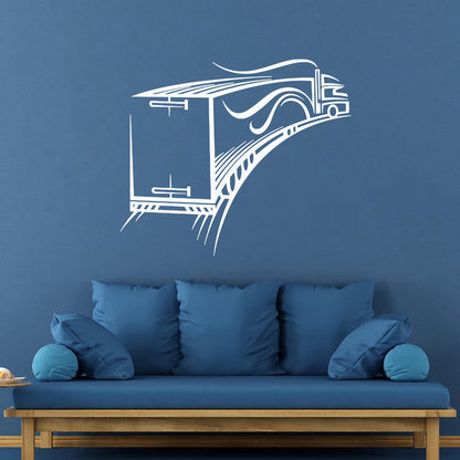 Lettering Decals Cool Truck Driver Car Garage Ation Store Decoration