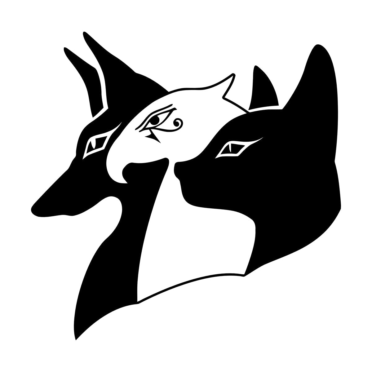 Engraving Decals Ancient Egypt Egyptian Gods Anubis Horus Bastet Easy Installation